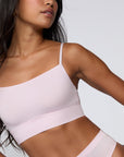 Cloud Cotton Thin Strap Bralette - Primrose