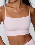 Cloud Cotton Thin Strap Bralette - Primrose