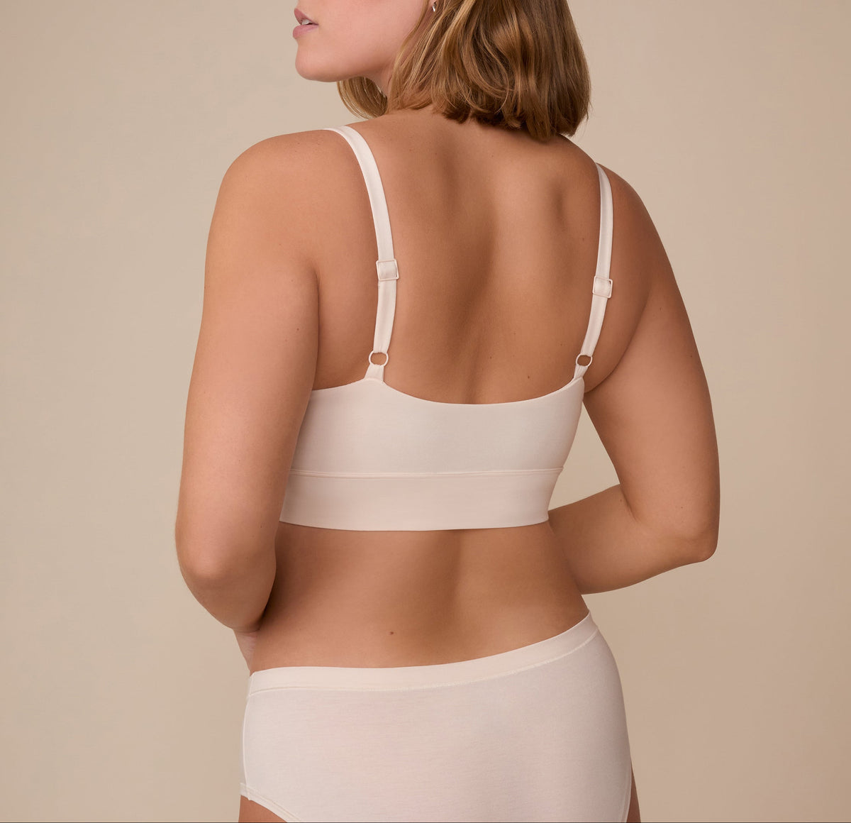 Harper Wilde - Cloud Cotton Thin Strap Bralette - Quartz -