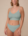 Harper Wilde - Cloud Cotton Triangle Bralette - Seaglass -