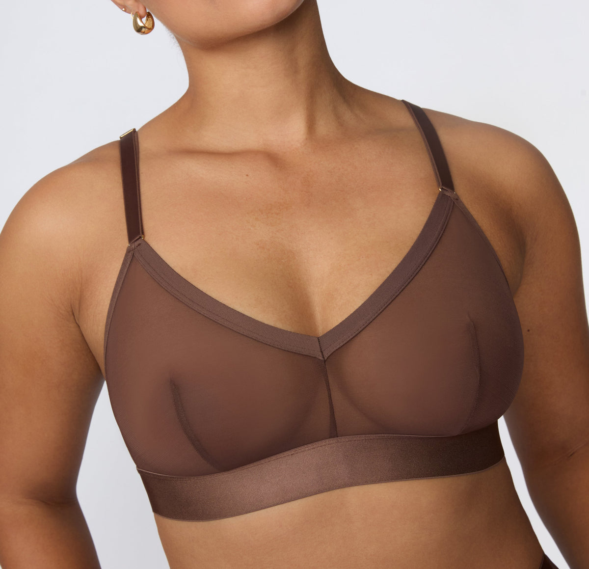 Harper Wilde - ComfortMesh Triangle Bralette - Cashmere -