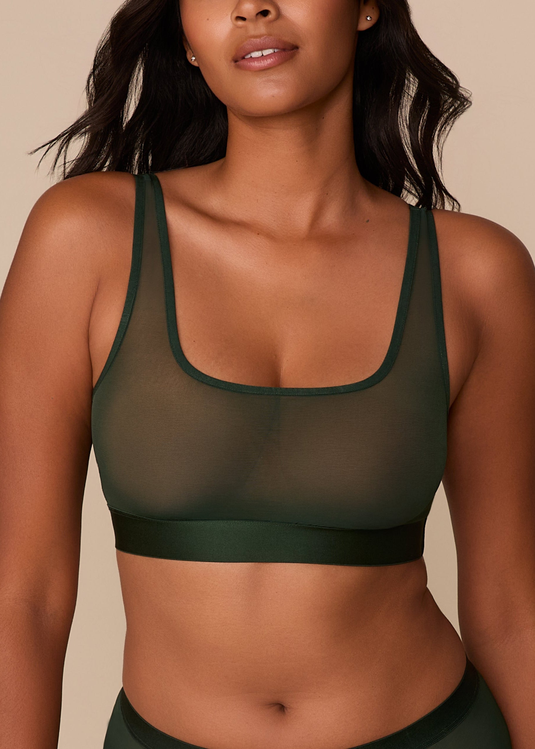Harper Wilde - ComfortMesh Scoop Bralette - Sequoia -