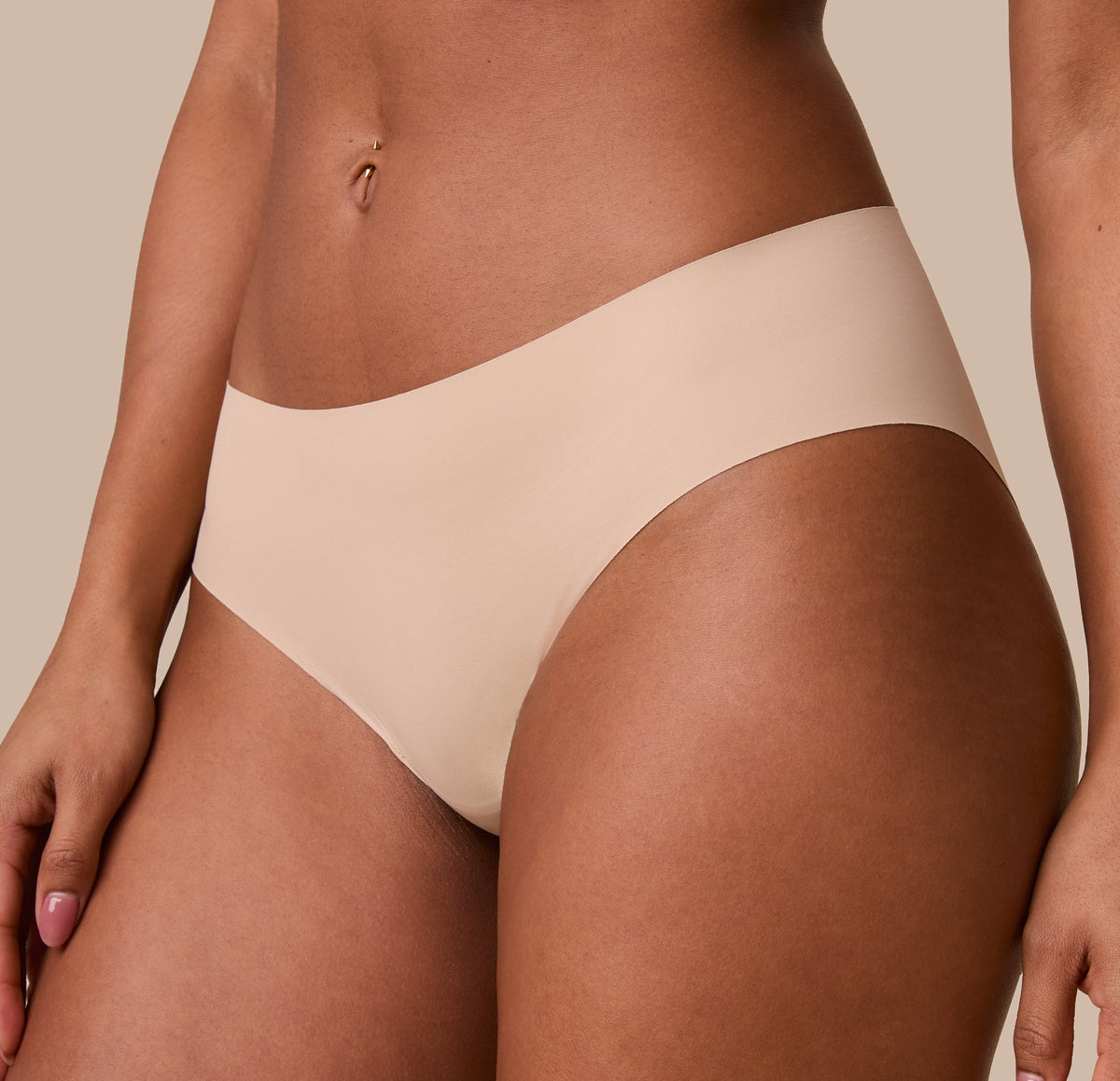 Harper Wilde - No-Show Hiphugger - Beige -