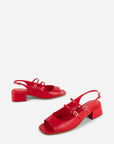 Intentionally Blank - Peaches Slingback Heel - CHERRY LEATHER