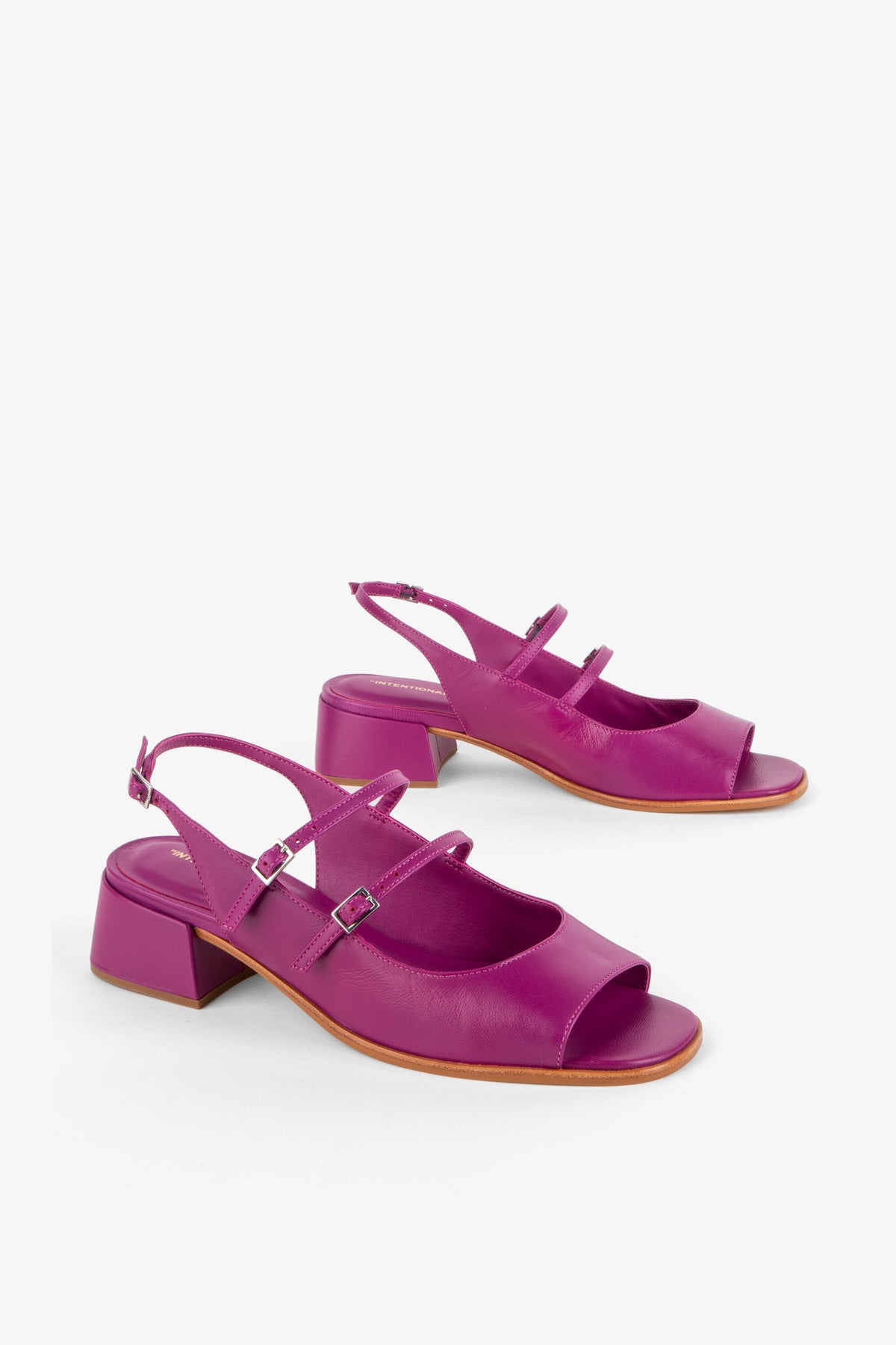 Intentionally Blank - Peaches Slingback Heel - FLAMINGO LEATHER