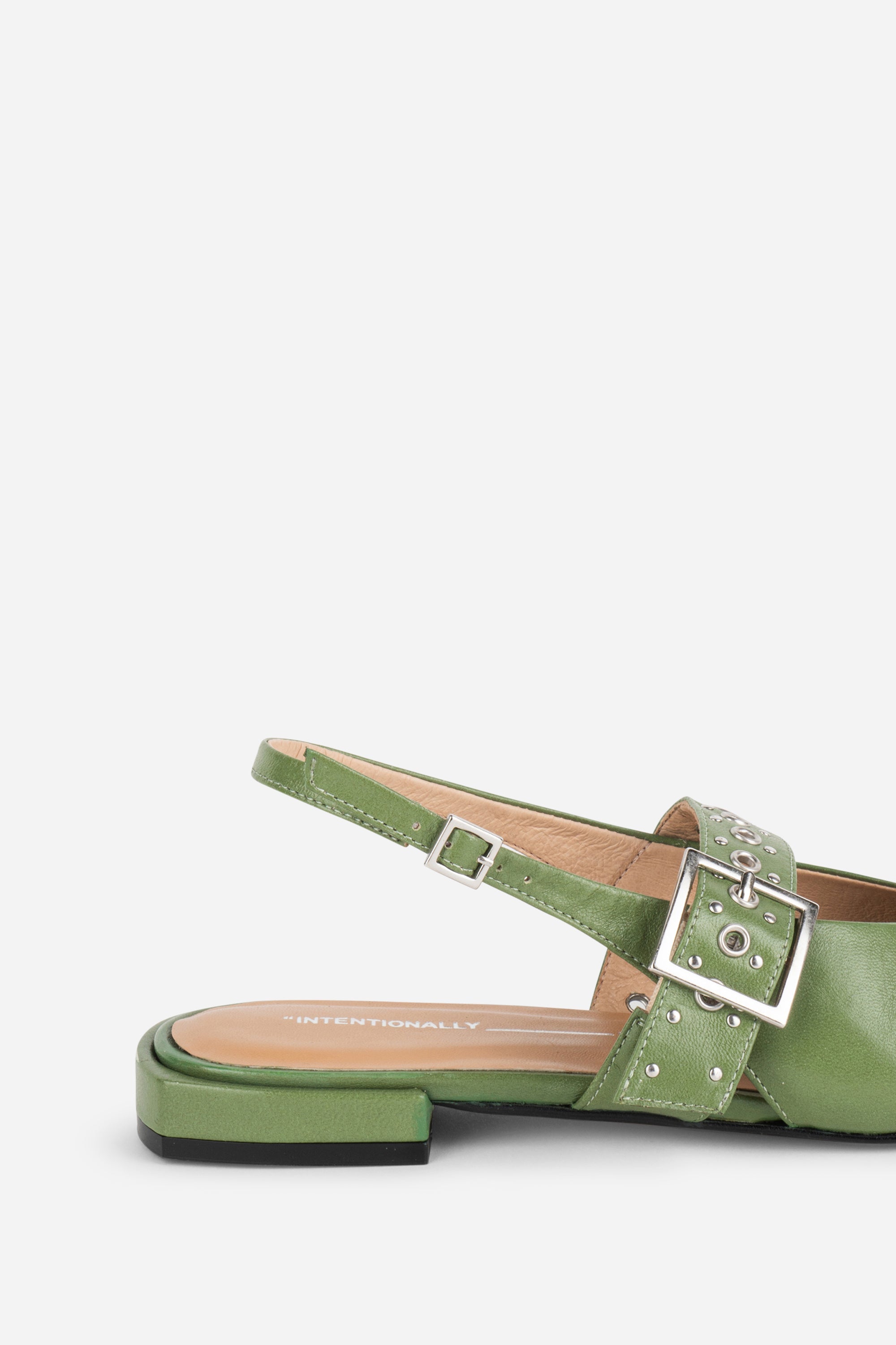 Intentionally Blank - Pearl Slingback Natural Sole Ballet Flat -