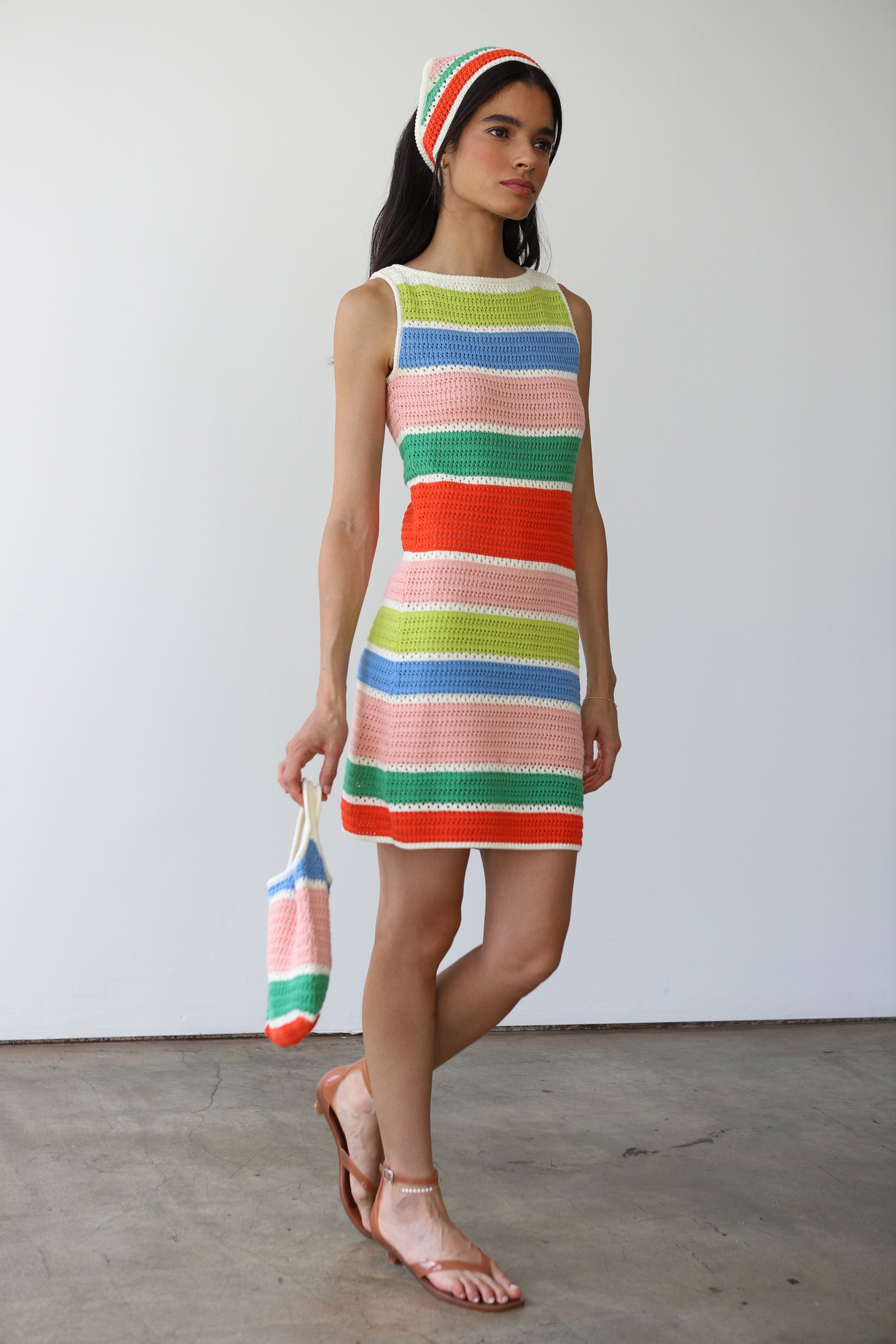 Callahan Knitwear - Perla Crochet Mini Dress -