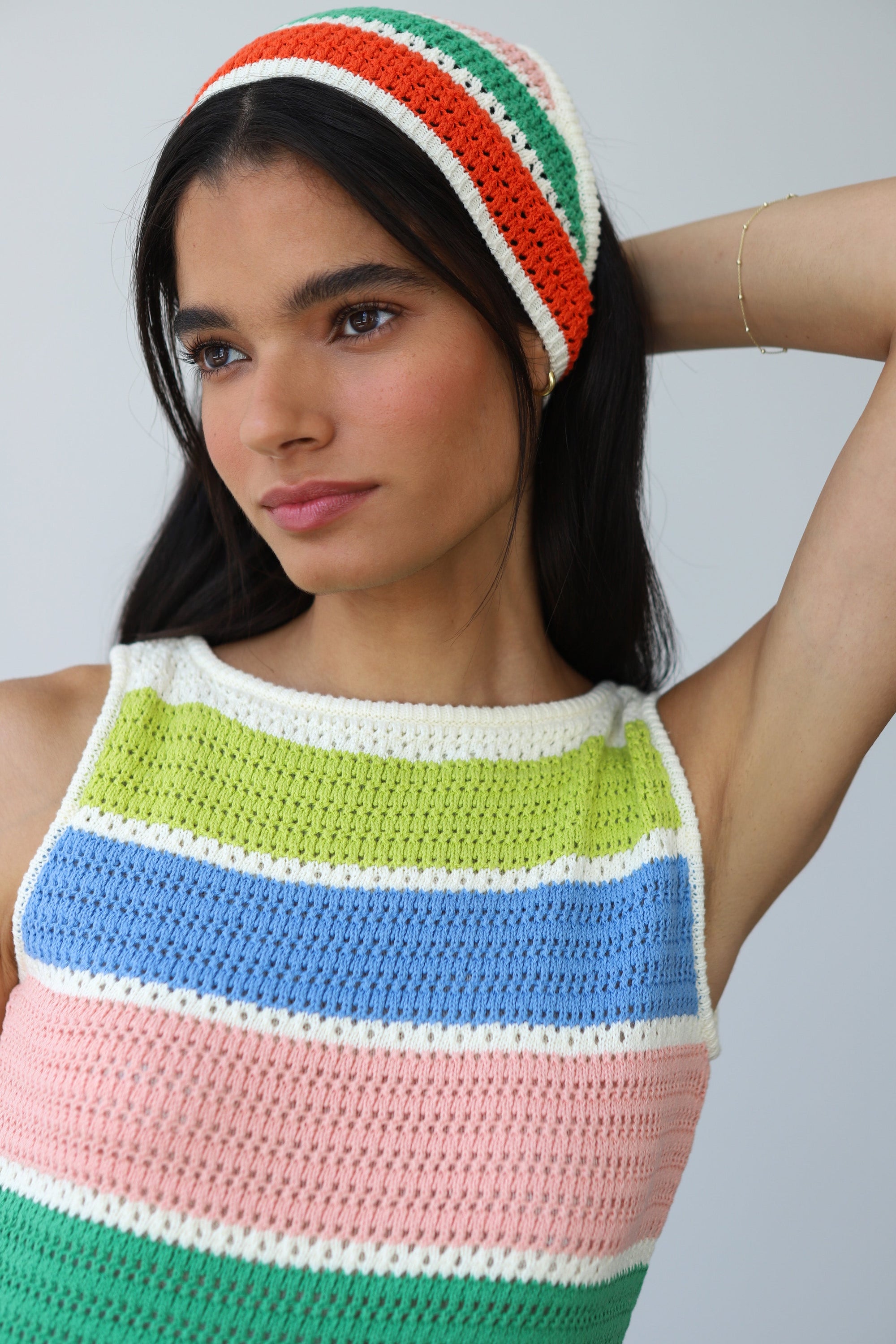 Callahan Knitwear - Perla Crochet Headscarf -