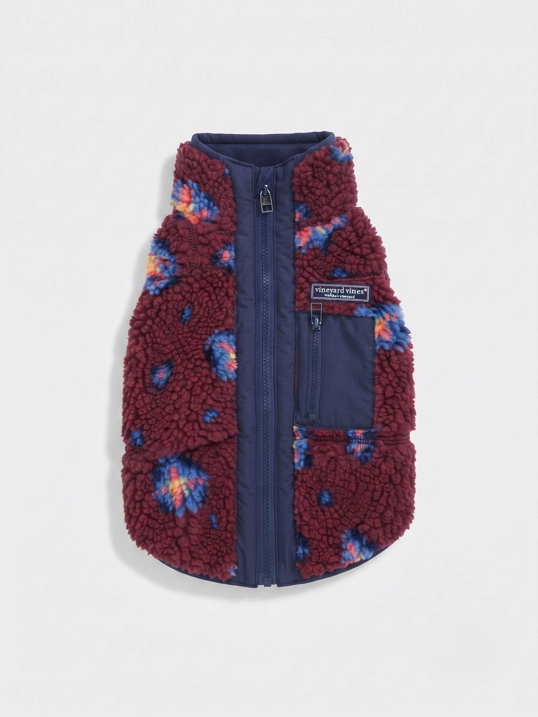 Pet Sherpa Supershep Vest - Andy Foulard Crimson