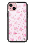 Wildflower iPhone case 15 Plus Forget Me Not Floral Pink Cute