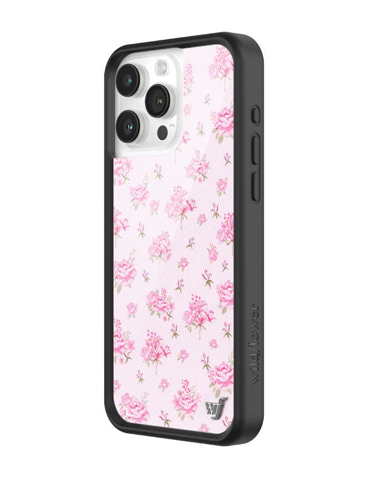 Wildflower iPhone case 15 Pro Max Forget Me Not Floral Pink Cute