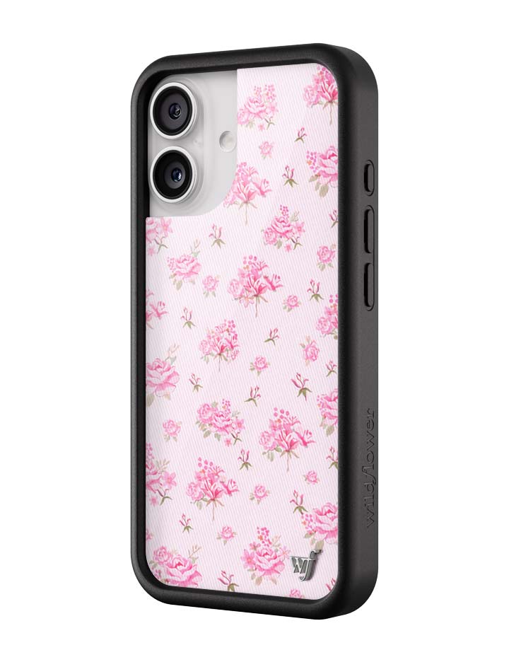 Wildflower iPhone case 17 Forget Me Not Floral Pink Cute