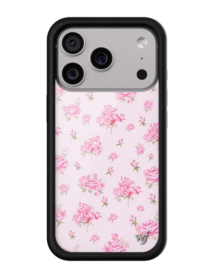 Wildflower iPhone case 17 Pro Forget Me Not Floral Pink Cute