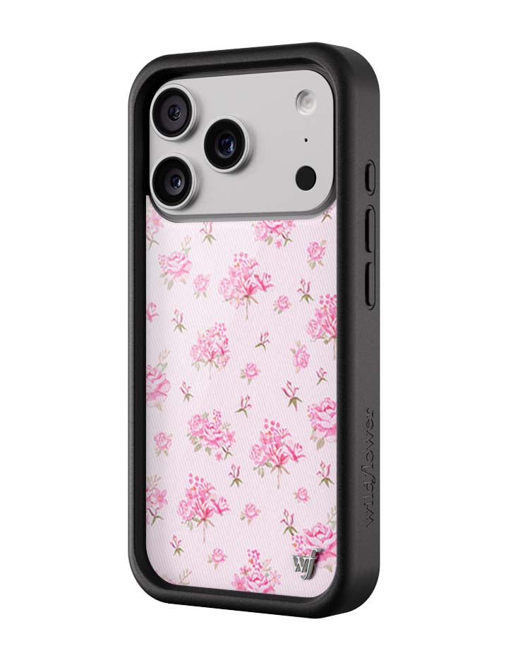 Wildflower iPhone case 17 Pro Forget Me Not Floral Pink Cute