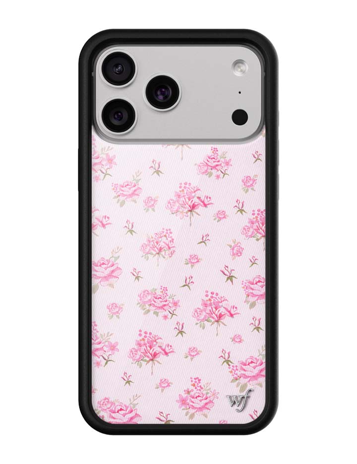 Wildflower iPhone case 17 Pro Max Forget Me Not Floral Pink Cute