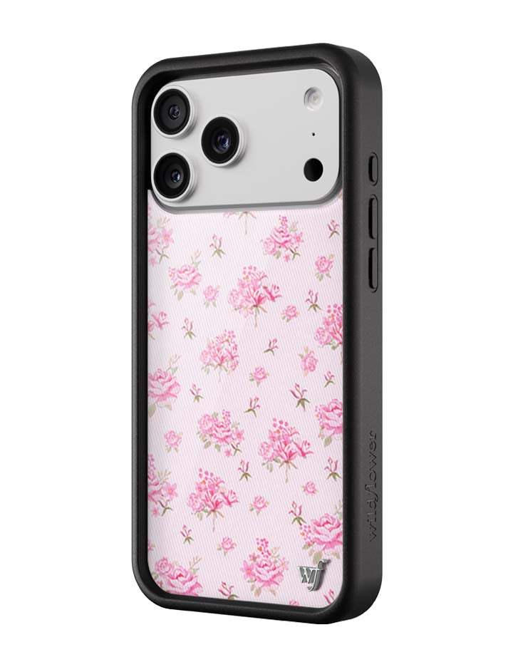 Wildflower iPhone case 17 Pro Max Forget Me Not Floral Pink Cute