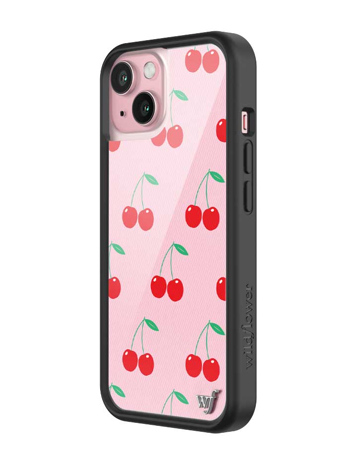 Wildflower Pink Cherries iPhone 15 Case