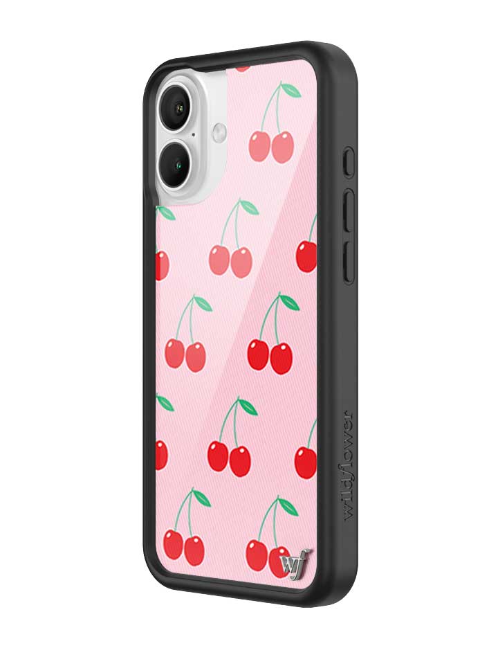 Wildflower Pink Cherries iPhone 16 Plus Case