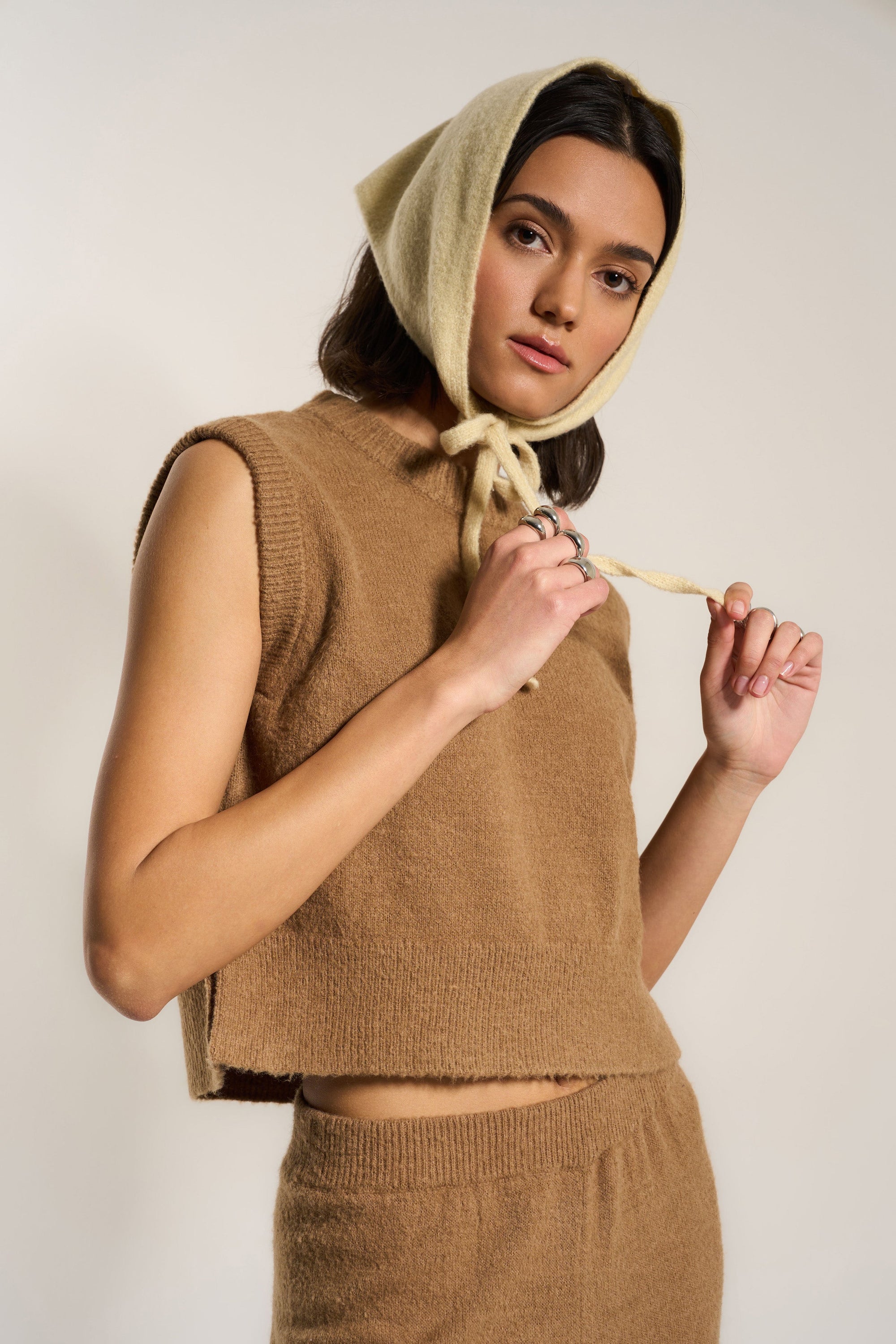 Callahan Knitwear - Pilar Vest - Raw Umber -
