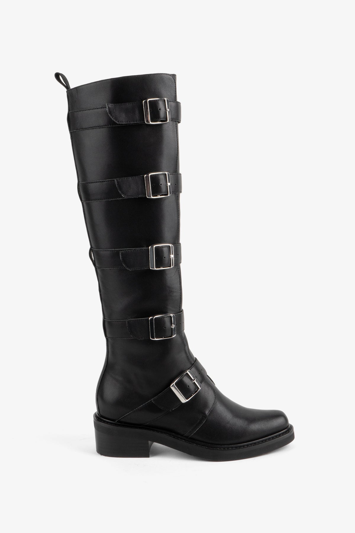 Intentionally Blank - Pile Up Knee High Biker Boot -