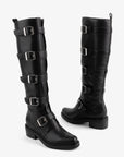 Intentionally Blank - Pile Up Knee High Biker Boot -