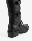 Intentionally Blank - Pile Up Knee High Biker Boot -