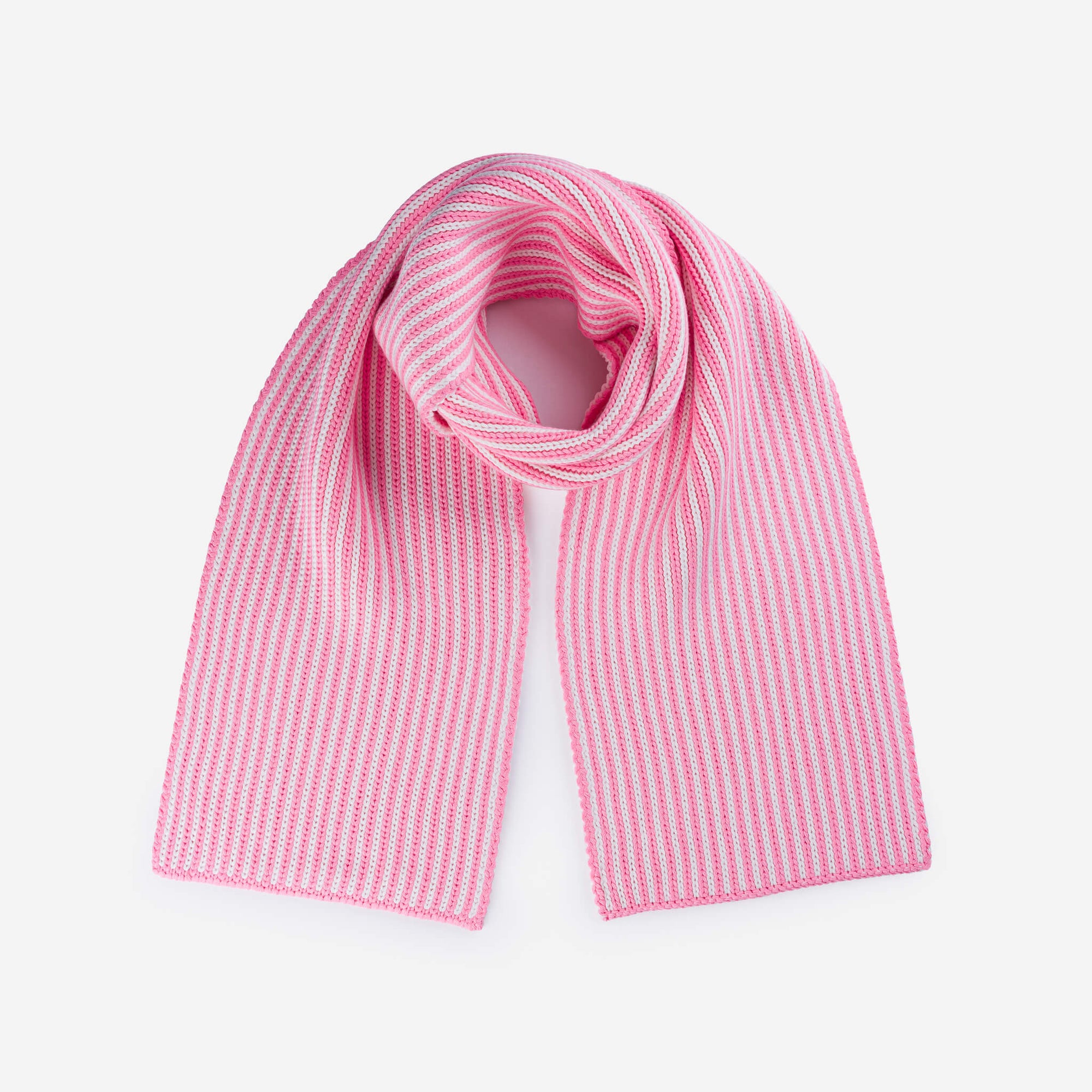 Verloop - Pinstripe Big Scarf - Pink White