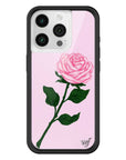 Wildflower iPhone case 15 Pro Pink Rose Flowers Cute