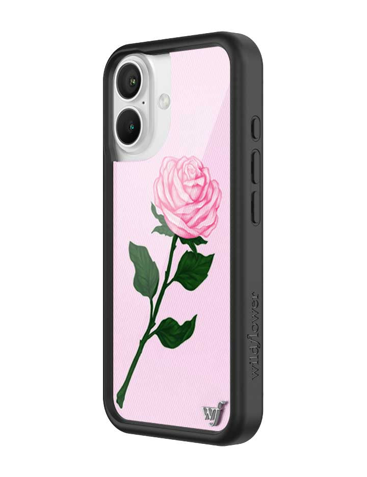 Wildflower iPhone case 16 Pink Rose Flowers Cute