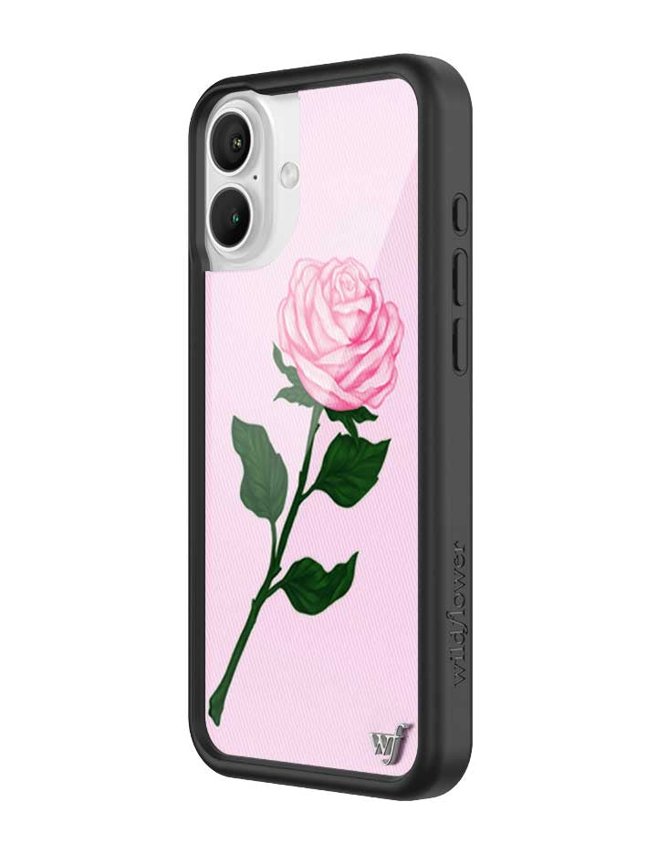 Wildflower iPhone case 16 Plus Pink Rose Flowers Cute