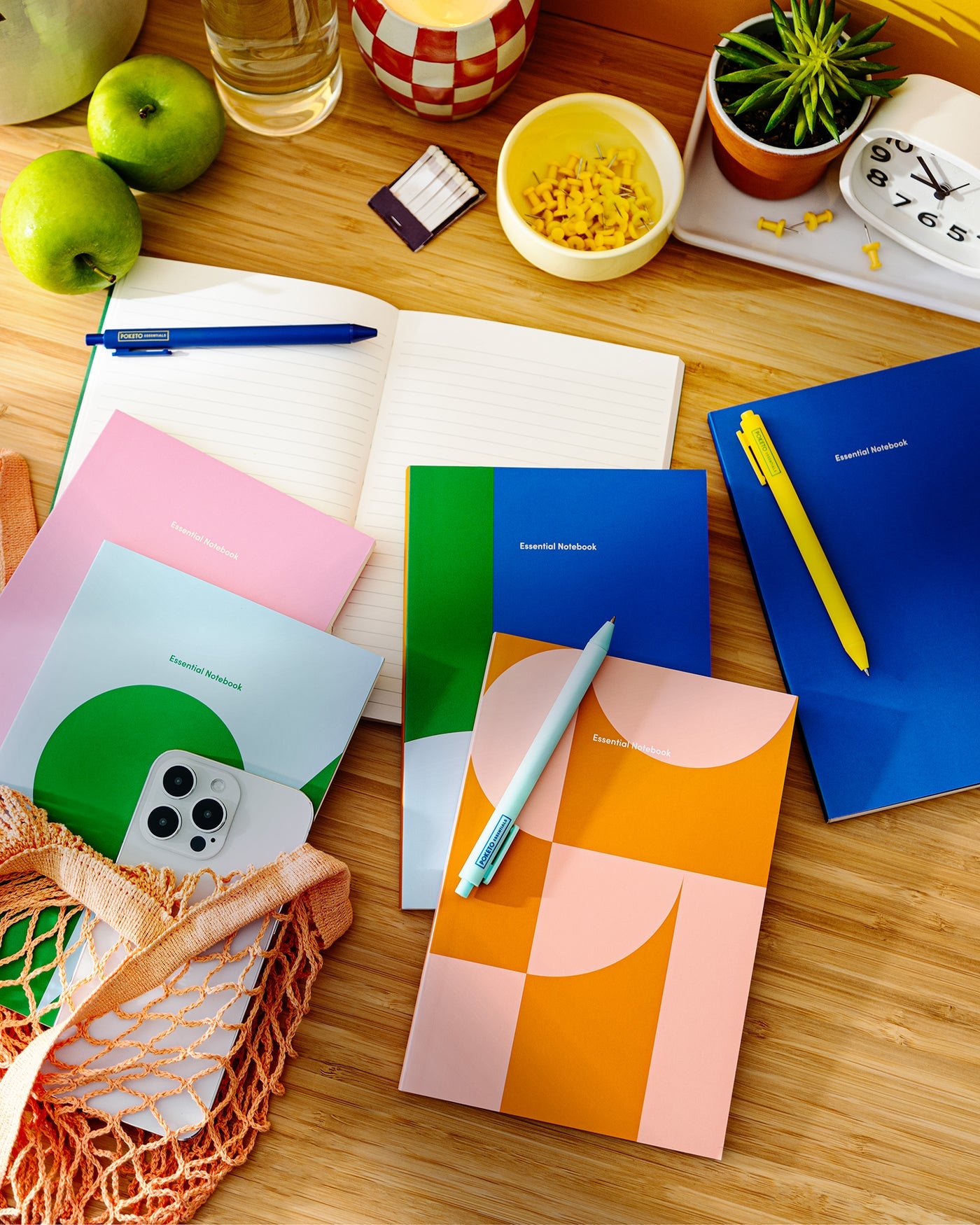 Poketo - Essential Lined Notebook - Carnation -