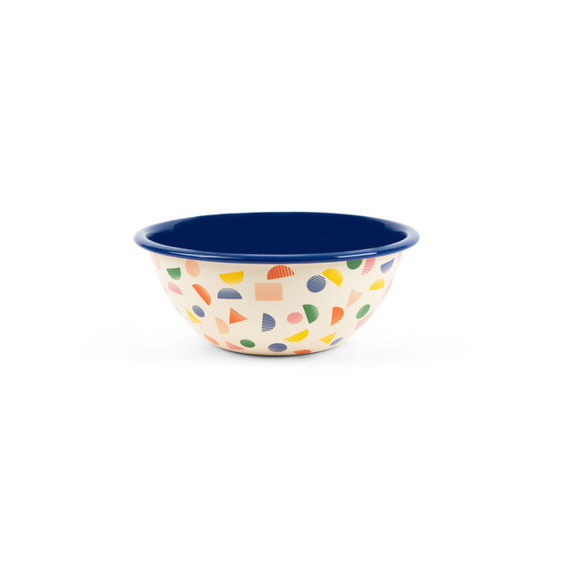 Crow Canyon Home - Poketo x CCH Chips Small Serving Bowl - Blue Rim -