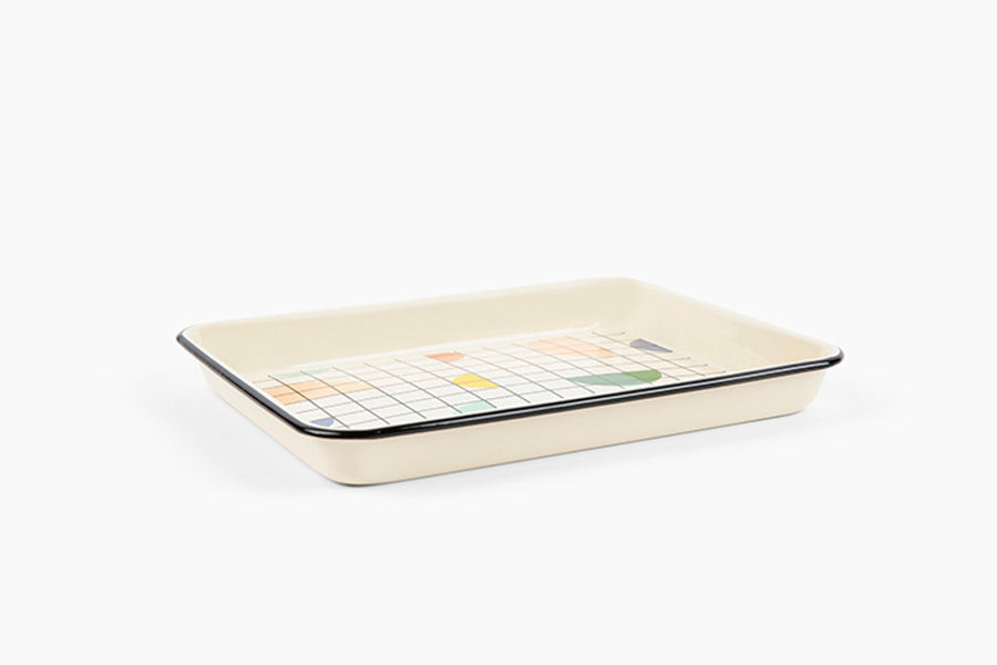 Poketo x CCH Chips Small Rectangular Tray - Black Rim