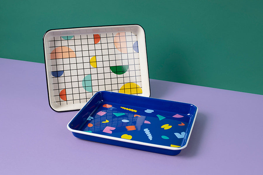Poketo x CCH Chips Small Rectangular Tray - Black Rim