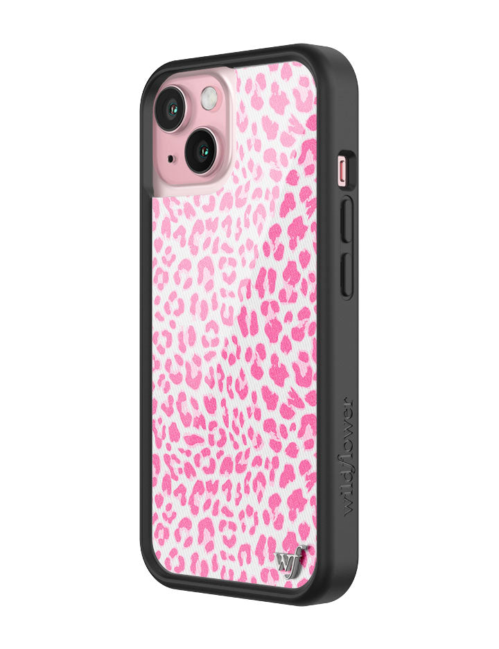 Wildflower Pink Meow iPhone 15 Case