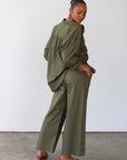 The Poplin Boxer Pant - Olive