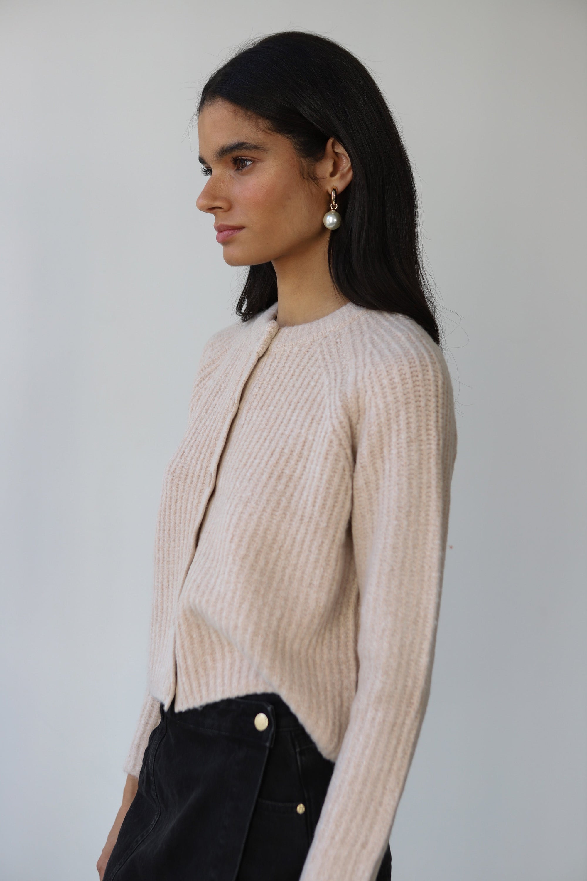 Callahan Knitwear - Poppy Cardigan - Lychee -