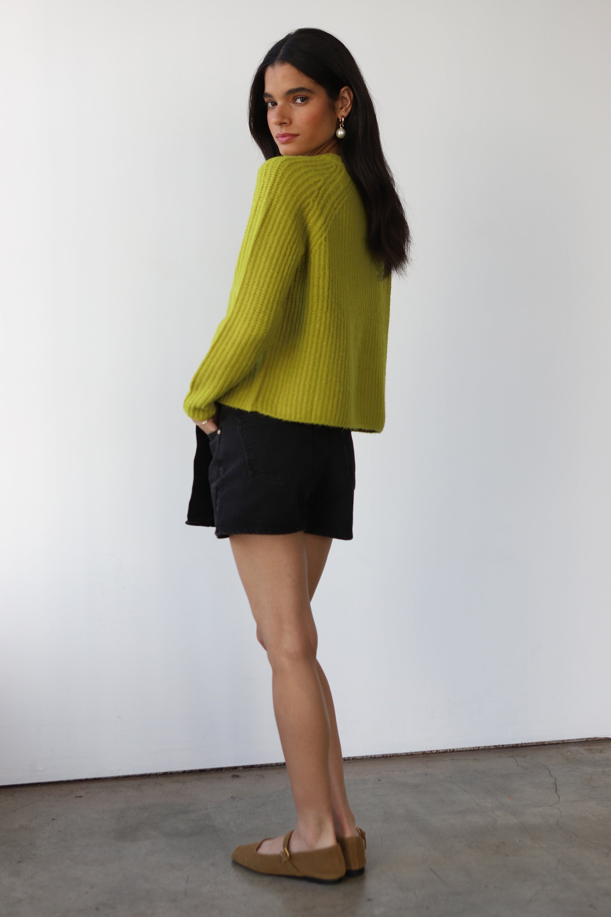 Callahan Knitwear - Poppy Cardigan - Sour Melon -