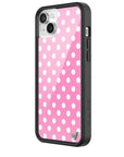 Wildflower iPhone case 14 Plus Pink Polka Dots Cute Classic
