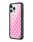 Wildflower iPhone case 15 Pro Max Pink Polka Dots Cute Classic