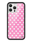 Wildflower iPhone case 16 Pro Max Pink Polka Dots Cute Classic