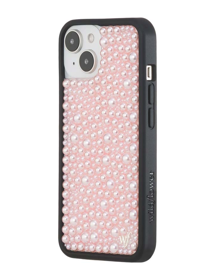Wildflower iPhone case 14 Pearl Pink Cute