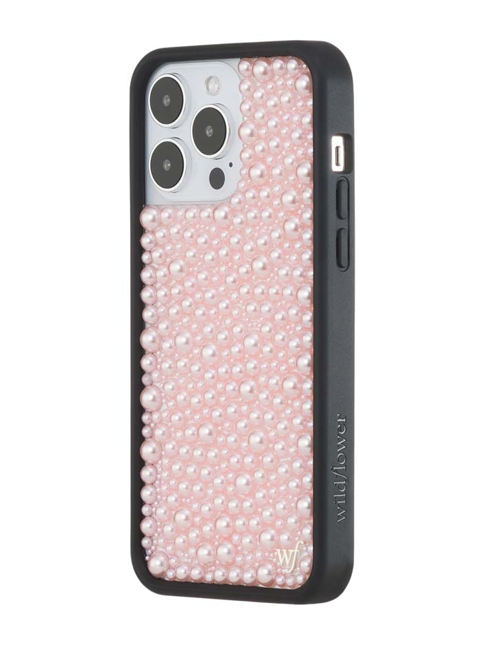 Wildflower iPhone case 14 Pro Max Pearl Pink Cute