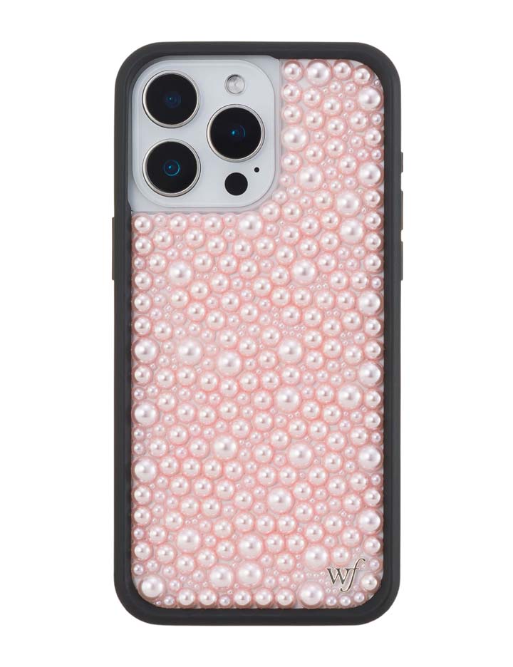 Wildflower iPhone case 15 Pro Max Pearl Pink Cute