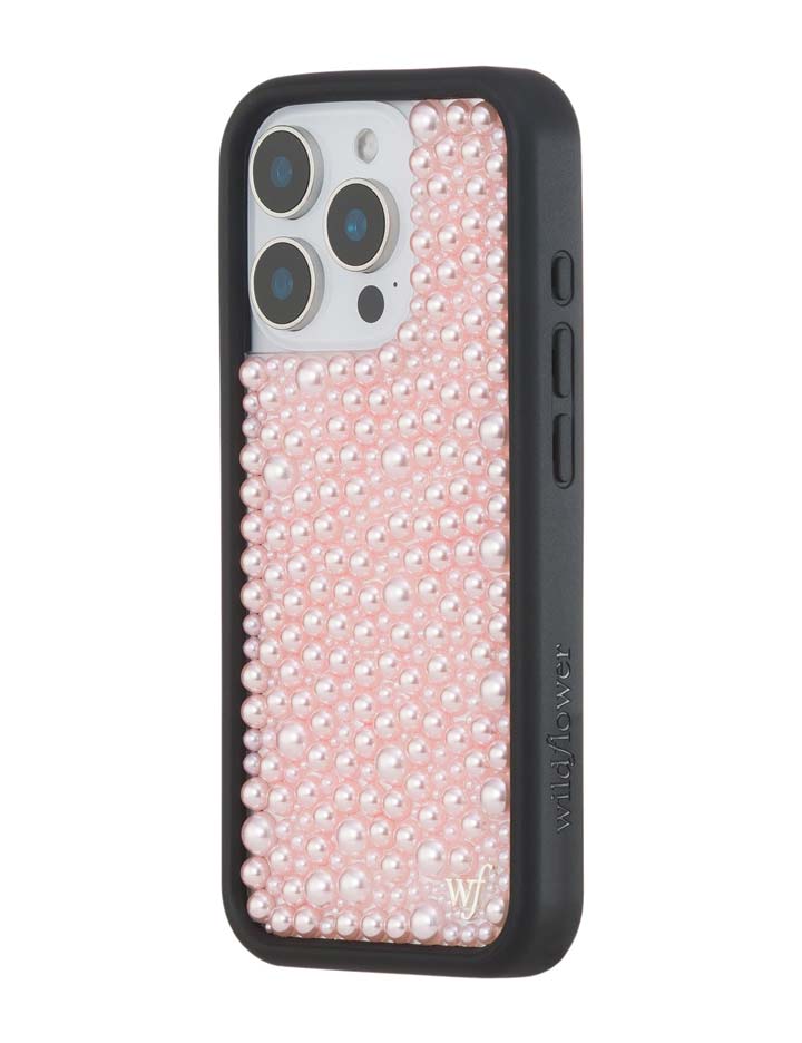 Wildflower iPhone case 16 Pro Pearl Pink Cute