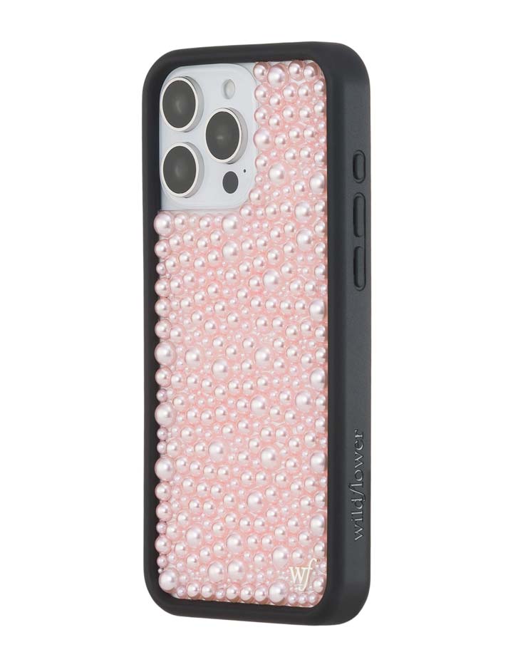 Wildflower iPhone case 16 Pro Max Pearl Pink Cute