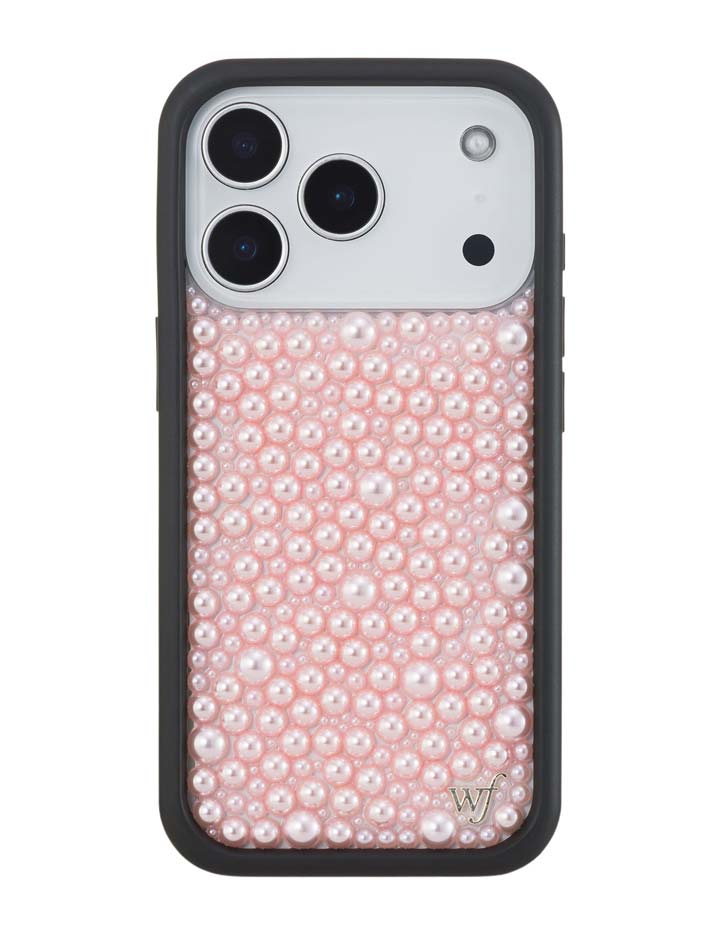 Wildflower iPhone case 17 Pro Pearl Pink Cute