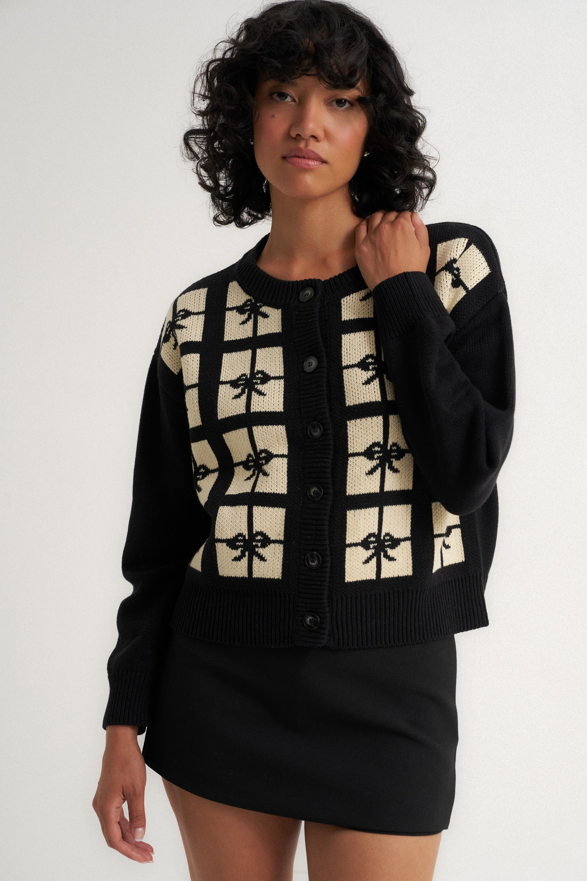 Callahan Knitwear - Present Cardigan - Black -
