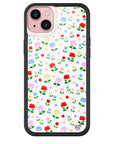 Wildflower iPhone case 15 Plus Prairie Floral Flowers Red Cute