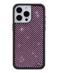 Wildflower iPhone case 15 Pro Max Rhinestone | Pink Sparkle Cute